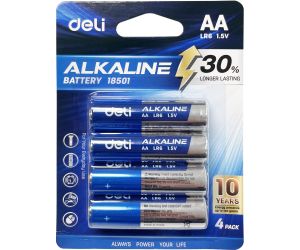 BATERIA LR06 DELI ALKALICZNA AA 4 SZT.