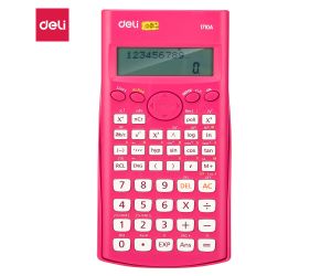 KALKULATOR NAUKOWY DELI 12-CYFROWY Z DWULINIOWYM WYŚWIETLACZEM RÓŻOWY