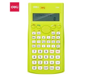 KALKULATOR NAUKOWY DELI 12-CYFROWY Z DWULINIOWYM WYŚWIETLACZEM ZIELONY