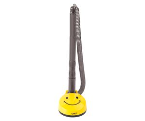 PIÓRO KULKOWE Z PODSTAWĄ SMILE DELI Q50BK 0,7 MM CZARNE
