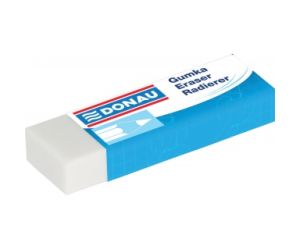 Gumka uniwersalna DONAU, 62x21x11mm, biała