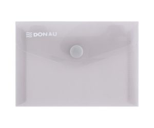 Teczka kopertowa DONAU zatrzask, PP, A7, 180mikr., dymna