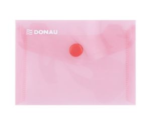 Teczka kopertowa DONAU zatrzask, PP, A7, 180mikr., czerwona