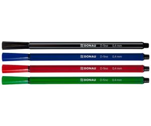 Cienkopis DONAU D-Fine, 0,4 mm, 4 szt., mix kolorów