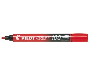 MARKER PERMANENTNY PILOT SCA-100 OKRĄGŁY CZERWONY