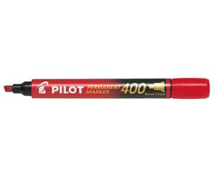 MARKER PERMANENTNY PILOT SCA-400 ŚCIĘTY CZERWONY