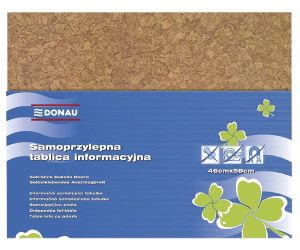 Tablica informacyjna DONAU, 58x46cm, samoprzylepna, brązowa