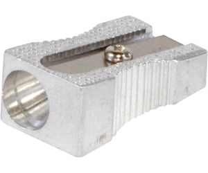 Temperówka DONAU, aluminiowa, pojedyncza, srebrna