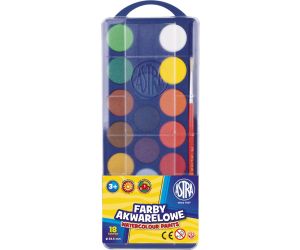 ASTRA FARBY AKWARELOWE 18 KOLORÓW