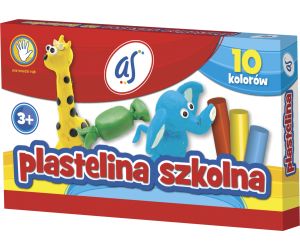 PLASTELINA SZKOLNA AS 10 KOLORÓW