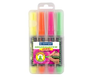 ZAKREŚLACZ CENTROPEN HIGHLIGHTER FLEXI 8542" 4 KOLORY