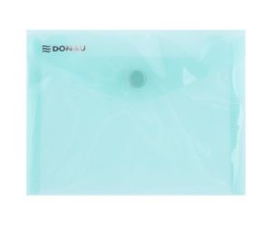 Teczka kopertowa DONAU zatrzask, PP, A6, 180mikr., zielona