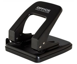 Dziurkacz OFFICE PRODUCTS, dziurkuje do 40 kartek, metal, czarny