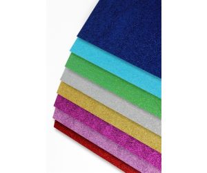 ARKUSZE SAMOPRZYLEPNE BROKATOWE A4 150g/m2OPAKOWANIE 10 ARKUSZY MIX KOLORÓW