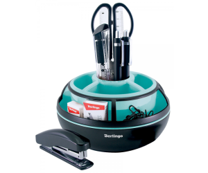 ORGANIZER OBROTOWY BERLINGO Z WYPOSAŻENIEM CZARNO-MIĘTOWY