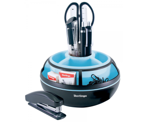 ORGANIZER OBROTOWY BERLINGO Z WYPOSAŻENIEM CZARNO NIEBIESKI 09113