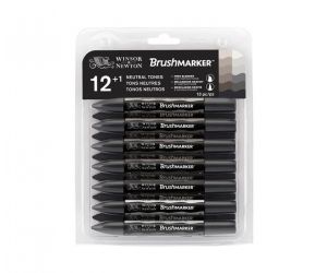 WINSOR & NEWTON BRUSHMARKER 12+1 VIBRANT 