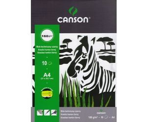 CANSON BLOK TECHNICZNY A4 CZARNY