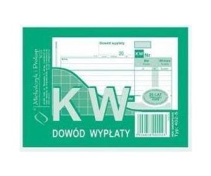 D KW DOWÓD WYPŁATY A6 WIEL. 402-5 DRUK