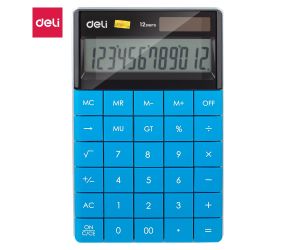 KALKULATOR DELI 12-POZYCYJNY NIEBIESKI