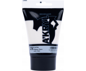 FARBA AKRYLOWA W TUBCE 100 ml A'KRYL RENESANS - 29 - PLATYNA