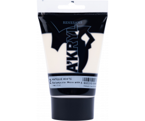 FARBA AKRYLOWA W TUBCE 100 ml A'KRYL RENESANS - 02 - BIEL ANTYCZNA