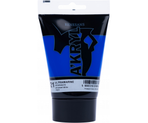 FARBA AKRYLOWA W TUBCE 100 ml A'KRYL RENESANS - 21 - ULTRAMARYNA