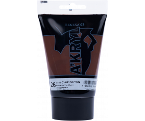 FARBA AKRYLOWA W TUBCE 100 ml A'KRYL RENESANS - 26 - BRUNATNA VAN 