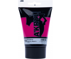 FARBA AKRYLOWA W TUBCE 100 ml A'KRYL RENESANS - 10 - MAGENTA