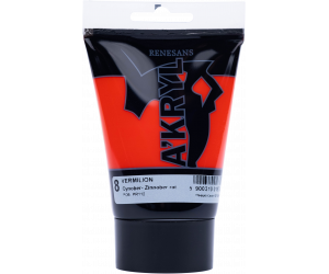FARBA AKRYLOWA W TUBCE 100 ml A'KRYL RENESANS - 08 - CYNOBER
