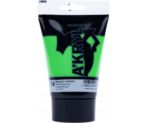 FARBA AKRYLOWA W TUBCE 100 ml A'KRYL RENESANS - 14 - ZIELEŃ BŁYSZCZĄCA