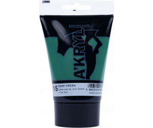 FARBA AKRYLOWA W TUBCE 100 ml A'KRYL RENESANS - 15 - ZIELEŃ CIEMNA