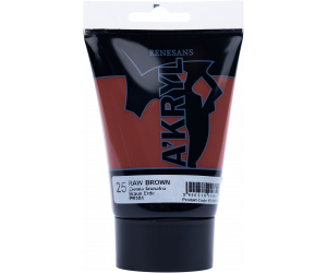 FARBA AKRYLOWA W TUBCE 100 ml A'KRYL RENESANS - 25 - ZIEMIA BRUNATNA