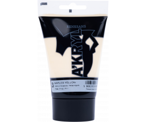 FARBA AKRYLOWA W TUBCE 100 ml A'KRYL RENESANS - 03 - ŻÓŁTA Z NEAPOLU