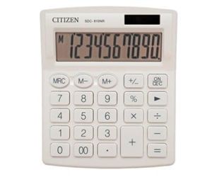 KALKULATOR CITIZEN SDC-810NR 10 POZYCYJNY BIAŁY