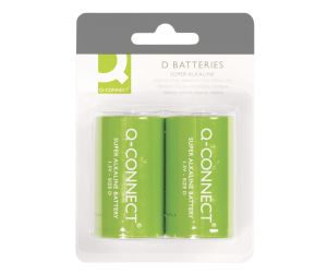 Baterie super-alkaliczne Q-CONNECT D, LR20, 1,5V, 2szt.