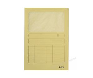 FOLDER Z OKIENKIEM A4 LEITZ ŻÓŁTY 3950-00-15