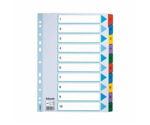 PRZEKŁADKA ESSELTE A4/10 MYLAR BIAŁA