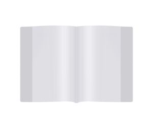 OKŁADKA BIURFOL STANDARD NA ZESZYT A4 BEZBARWNA KOLOROWE ZAKŁADKI 25SZT