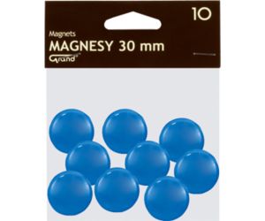 MAGNESY OKRĄGŁE GRAND 30MM NIEBIESKI OP 10 SZT
