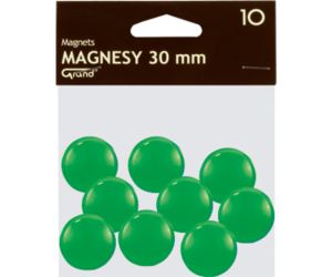 MAGNESY OKRĄGŁE GRAND 30MM ZIELONY 130-1697