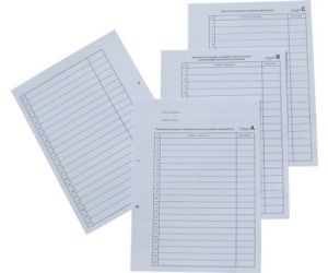 PRZEKŁADKI DO AKT OSOBOWYCH PANTA PLAST ABCD KOMPLET