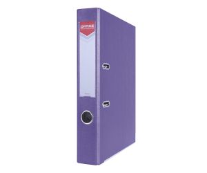 Segregator OFFICE PRODUCTS Officer z szyną, PP, A4/55mm, fioletowy
