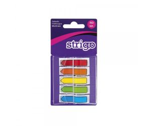 STRIGO ZAKŁADKI INDEKSUJĄCE 45X12 5 KOLORÓW 150 KARTEK