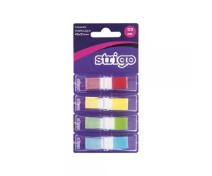 STRIGO ZAKŁADKI INDEKSUJĄCE 45X12 4 KOLORY 120 KARTEK