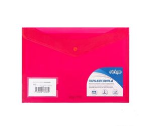 STRIGO TECZKA KOPERTOWA PP Z DWIEMA KIESZENIAMI A4 POZIOMA ROŻOWA (5)