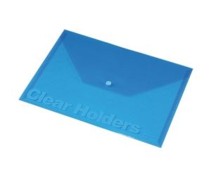 TECZKA KOPERTOWA PANTA PLAST FOKUS C330 A4 PRZEZROCZYSTA NIEBIESKA
