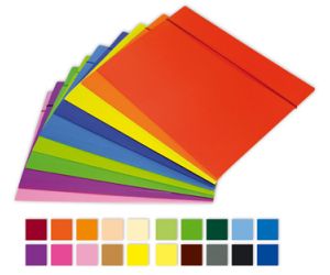 TECZKA Z GUMKĄ KRESKA LAKIEROWANA A4 JEDNOKOLOROWE 624