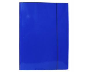 TECZKA Z GUMKĄ KONFEX A4 NIEBIESKA OPAKOWANIE 10 SZTUK
