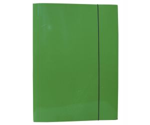 TECZKA Z GUMKĄ KONFEX A4 ZIELONA OPAKOWANIE 10 SZTUK